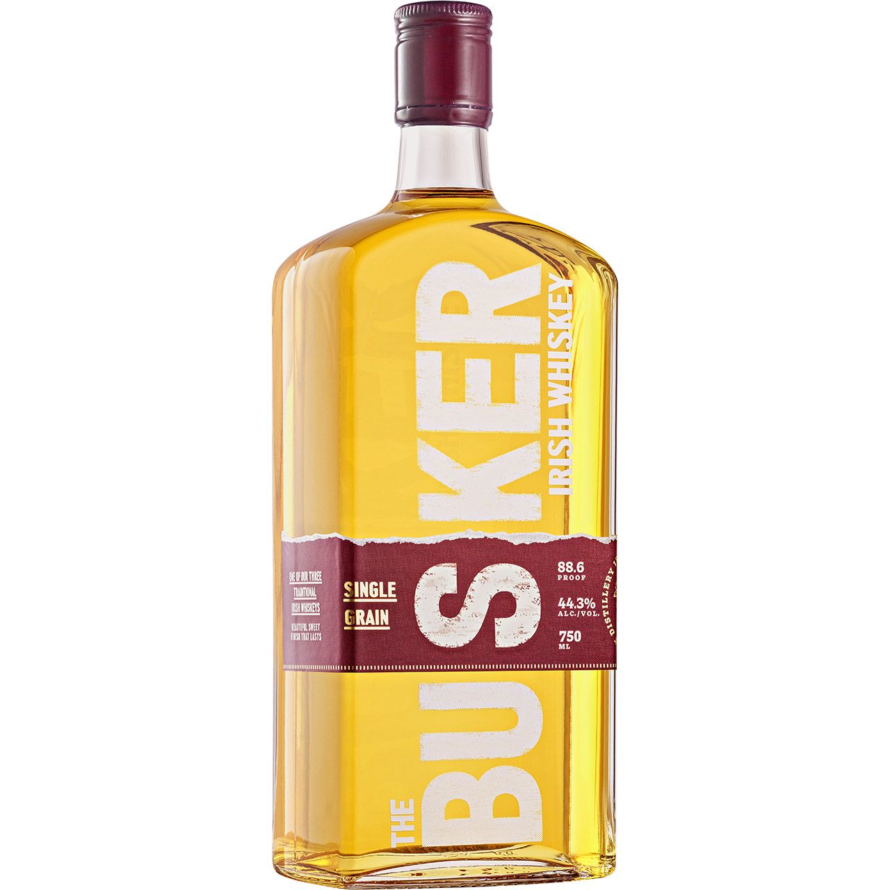 The Busker Single Grain Whiskey bottle