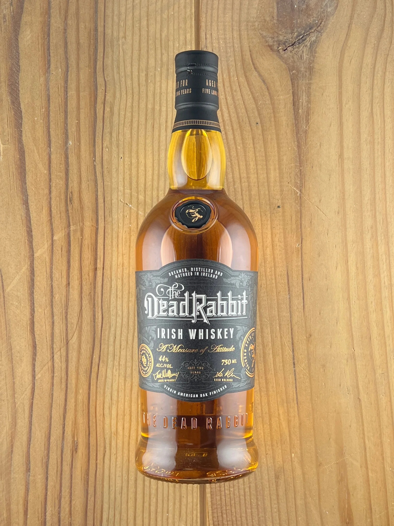 The Dead Rabbit Irish Whiskey bottle
