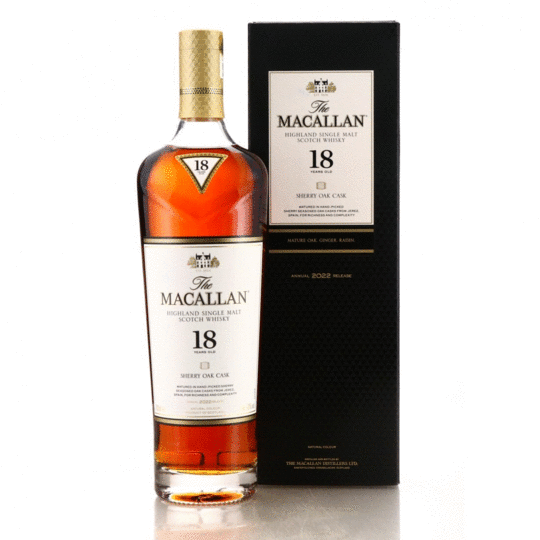 The Macallan 18Yr Sherry Oak Use Code 5744 bottle