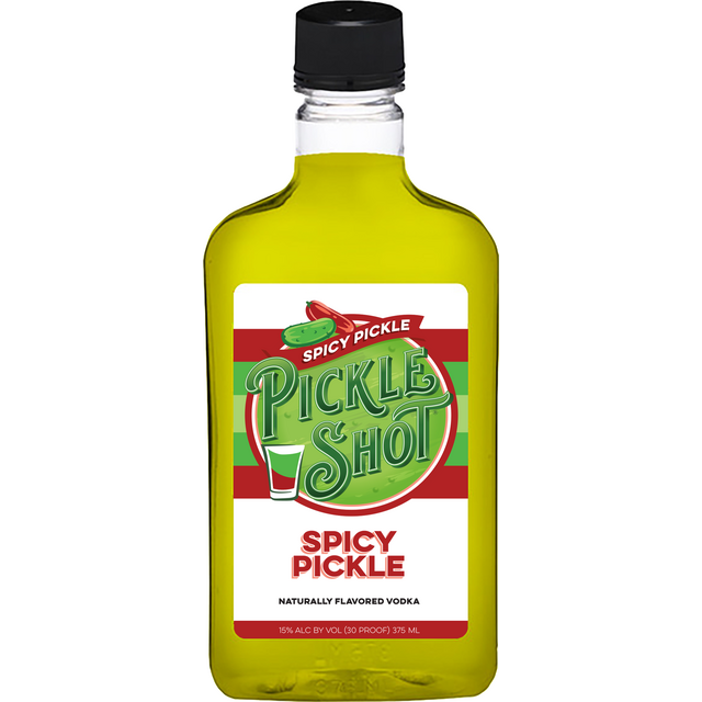The Original Pickle Shot Spicy Pickle Vodka Use Code 76492 bottle