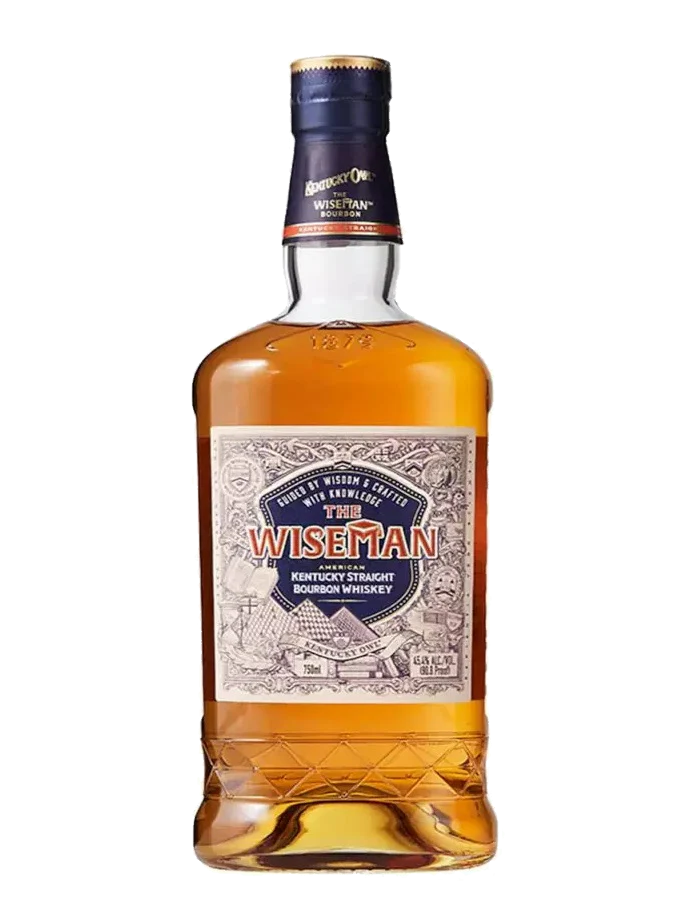 The Wiseman Bourbon bottle