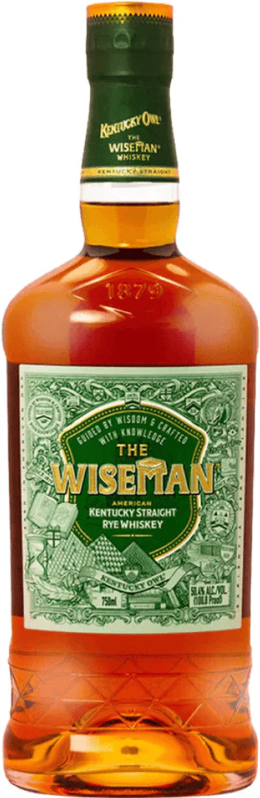 The Wiseman Rye bottle