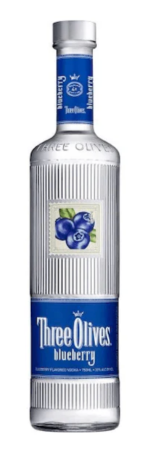 Three Olives Blueberry Vodka bottle