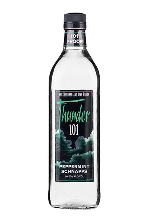 Thunder 101 Peppermint Schnapps bottle