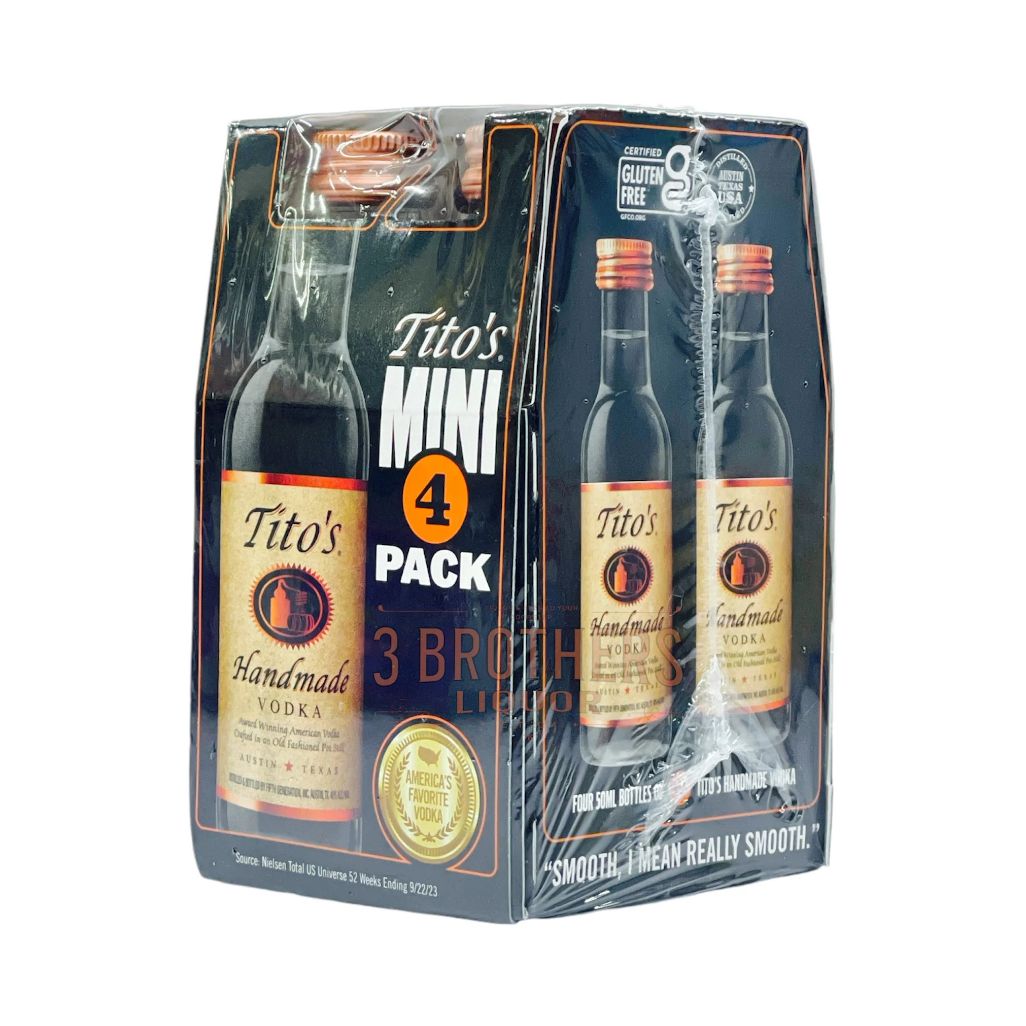Titos Handmade Vodka Mini 4 Pack bottle