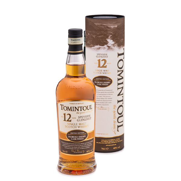 Tomintoul 12 Year Olorosso Sherry Cask bottle