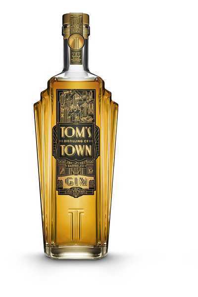 Toms Town Barreled Gin bottle