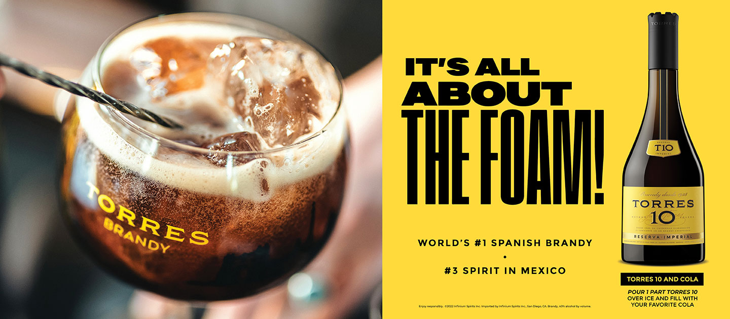 Torres 10 Brandy bottle