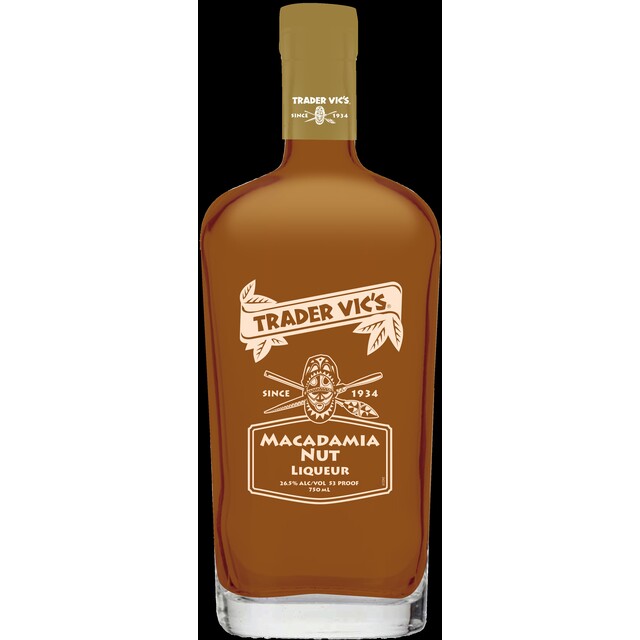 Trader Vics Macadamia Nut Liqueur Use Code 77535 bottle
