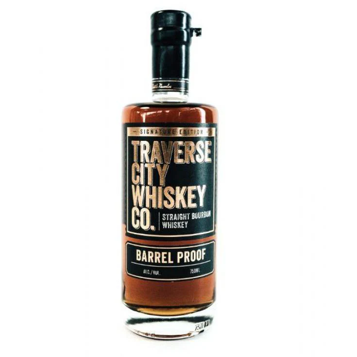 Traverse City Whiskey Co. Barrel Proof Bourbon bottle
