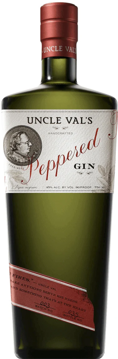 Uncle Vals Peppered Gin bottle