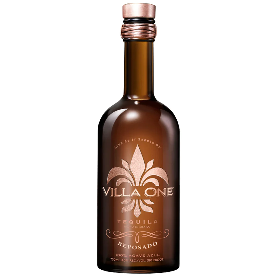 Villa One Reposado Tequila bottle