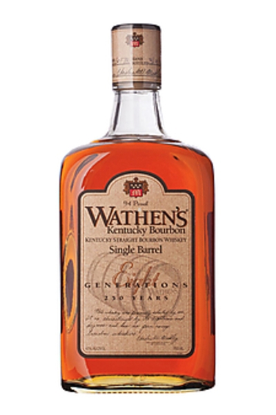Wathens Single Barrel Bourbon bottle
