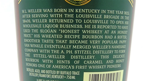 Weller Reserve Barrel Program bottle