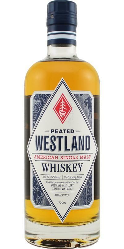 Westland Peated Single Malt Disco bottle