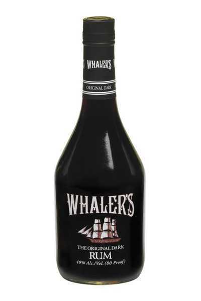 Whalers Original Dark Rum bottle