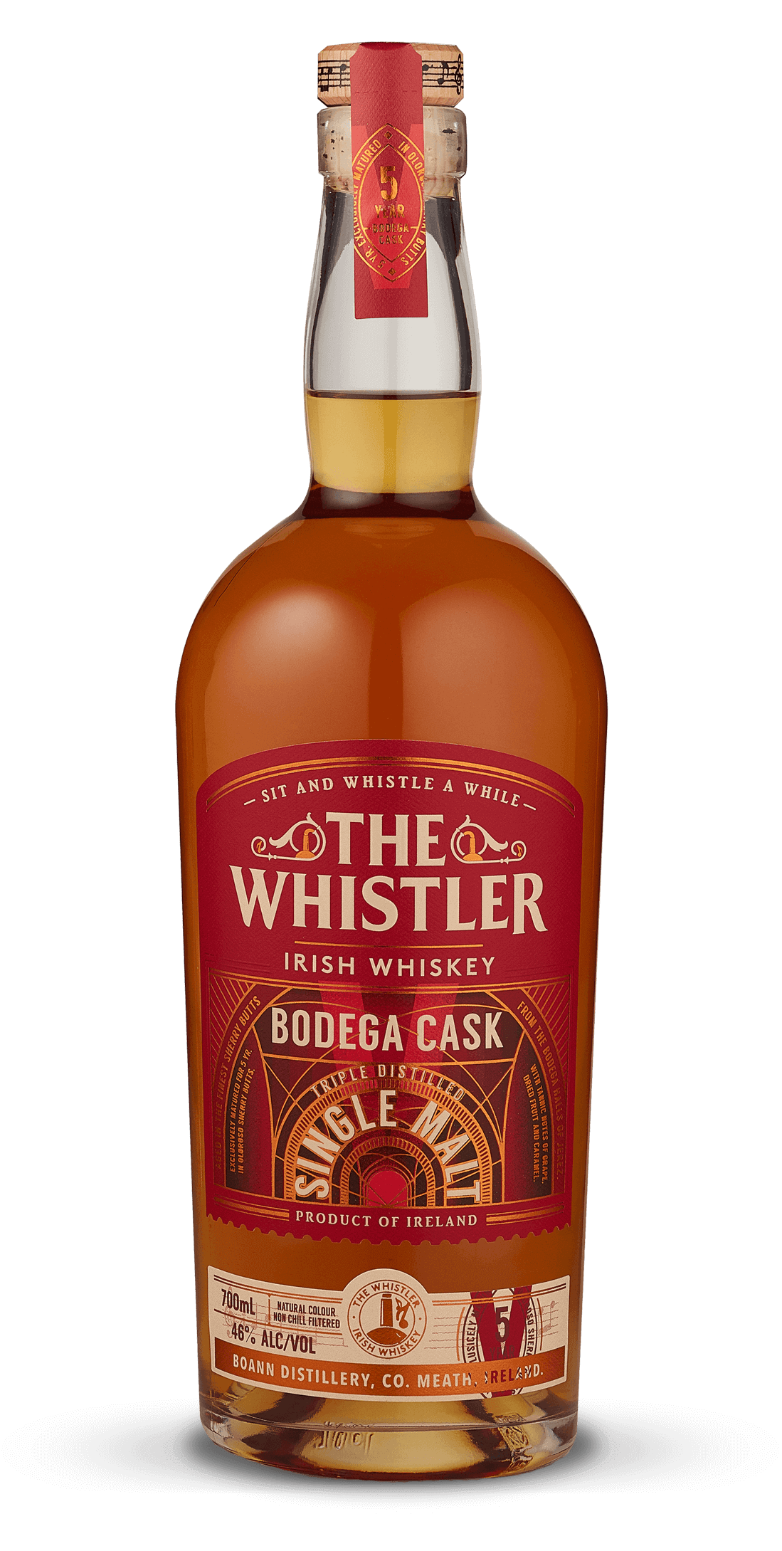 Whistler Bodega Cask Irish Whiskey bottle