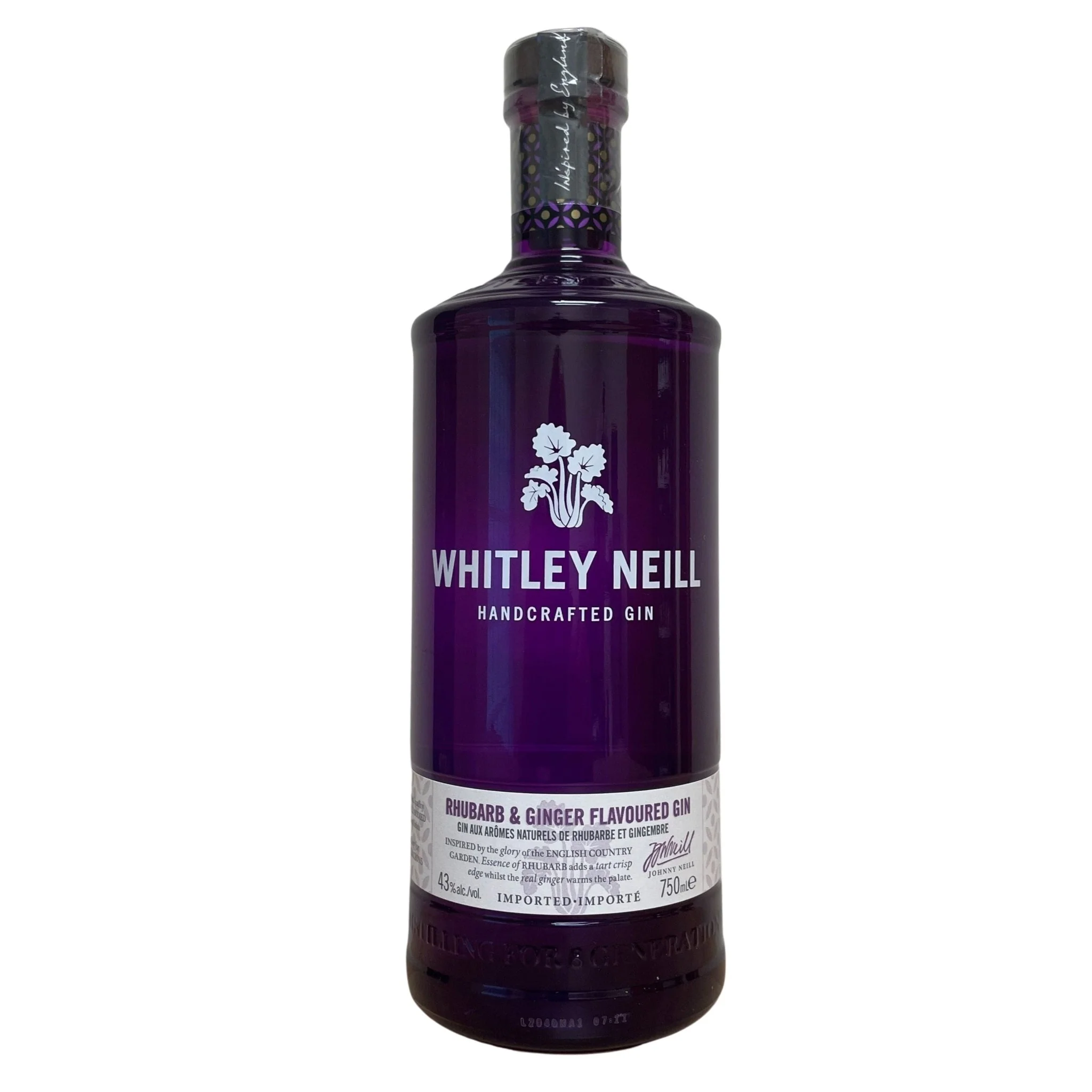 Whitley Neill Rhubarb And Ginger Gin Disco bottle