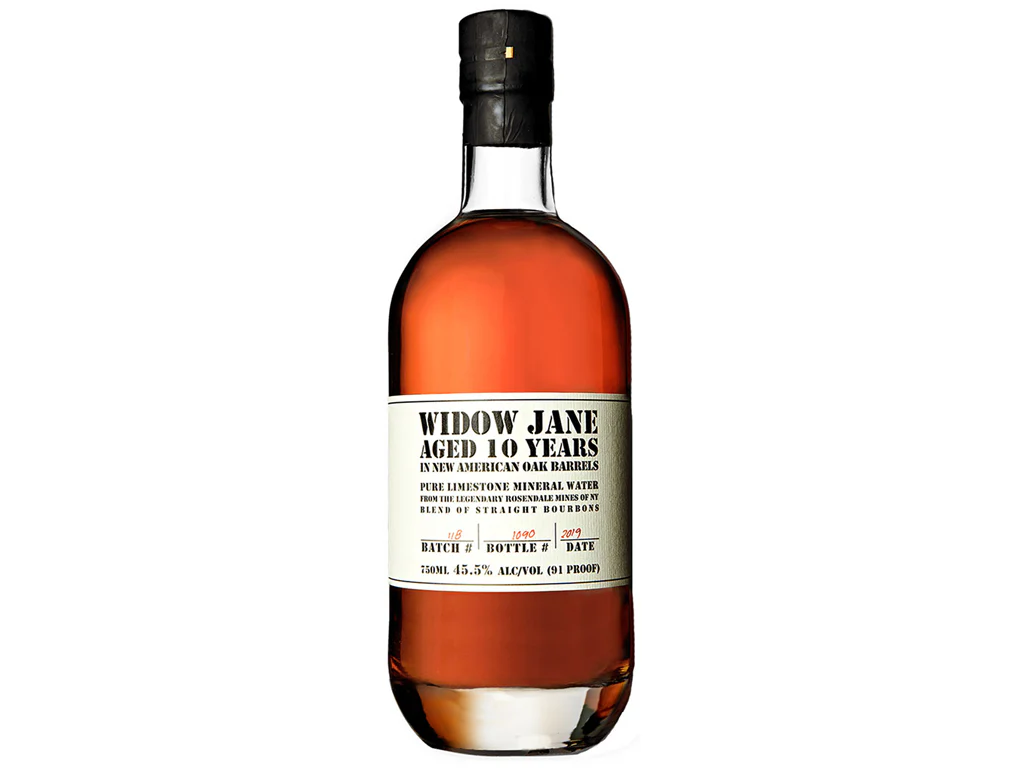 Widow Jane 10Yr Bourbon Whiskey bottle