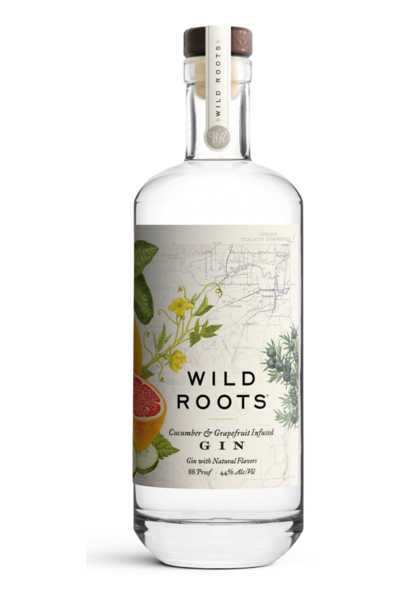 Wild Roots Cucumber & Grapefruit Gin bottle