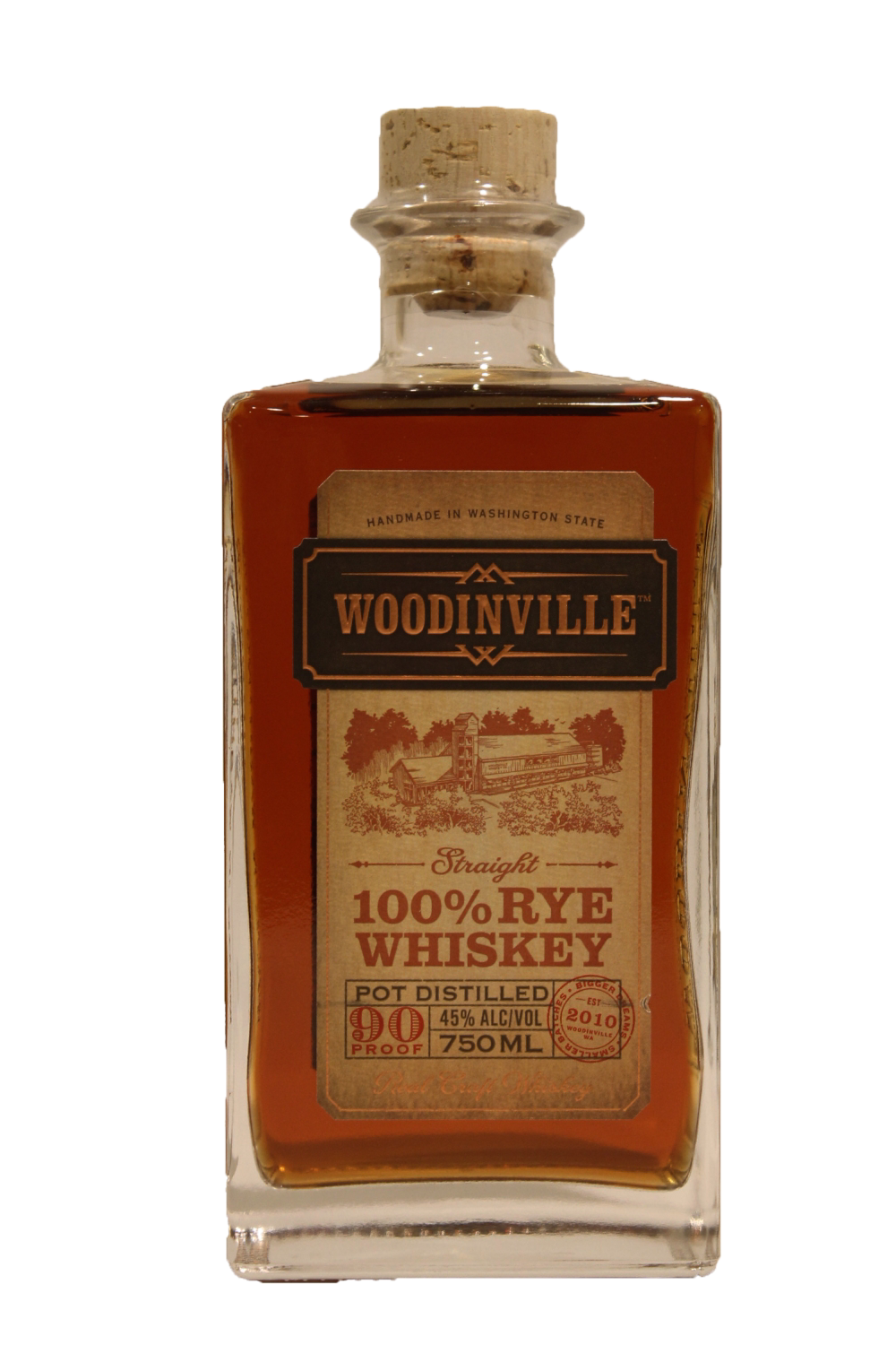 Woodinville Straight Rye Whiskey bottle