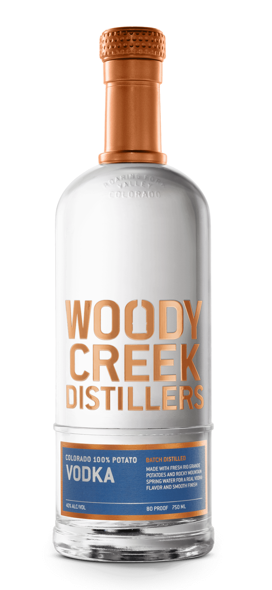 Woody Creek Distillers Potato Vodka bottle